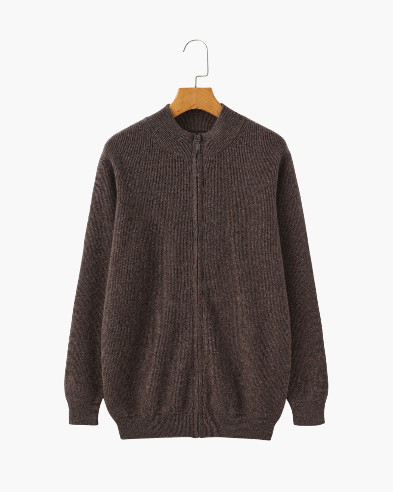 Alban | Gilet zippé 100 % cachemire