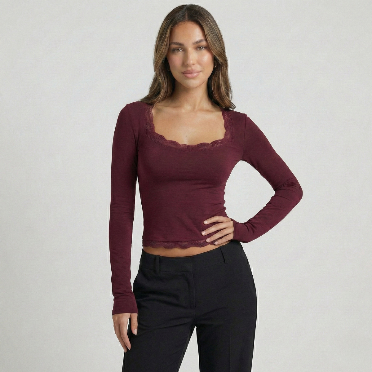 Léna | T-Shirt Manches Longues à la Coupe Confortable