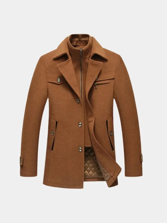 Jérome | Manteau essentiel en laine mélangée
