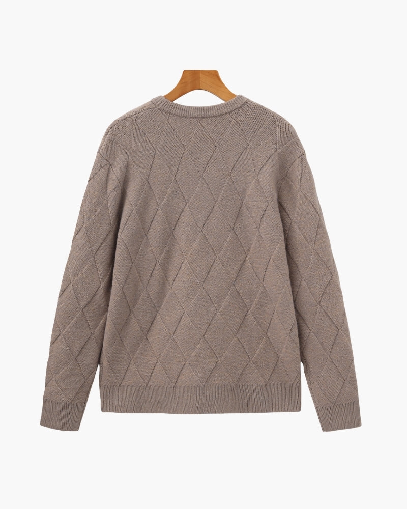 Florian | Pull en maille à motif losange