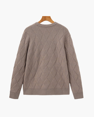 Florian | Pull en maille à motif losange