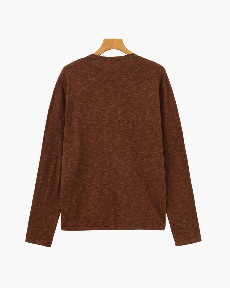 Maxence | Pull essentiel en coton et lin