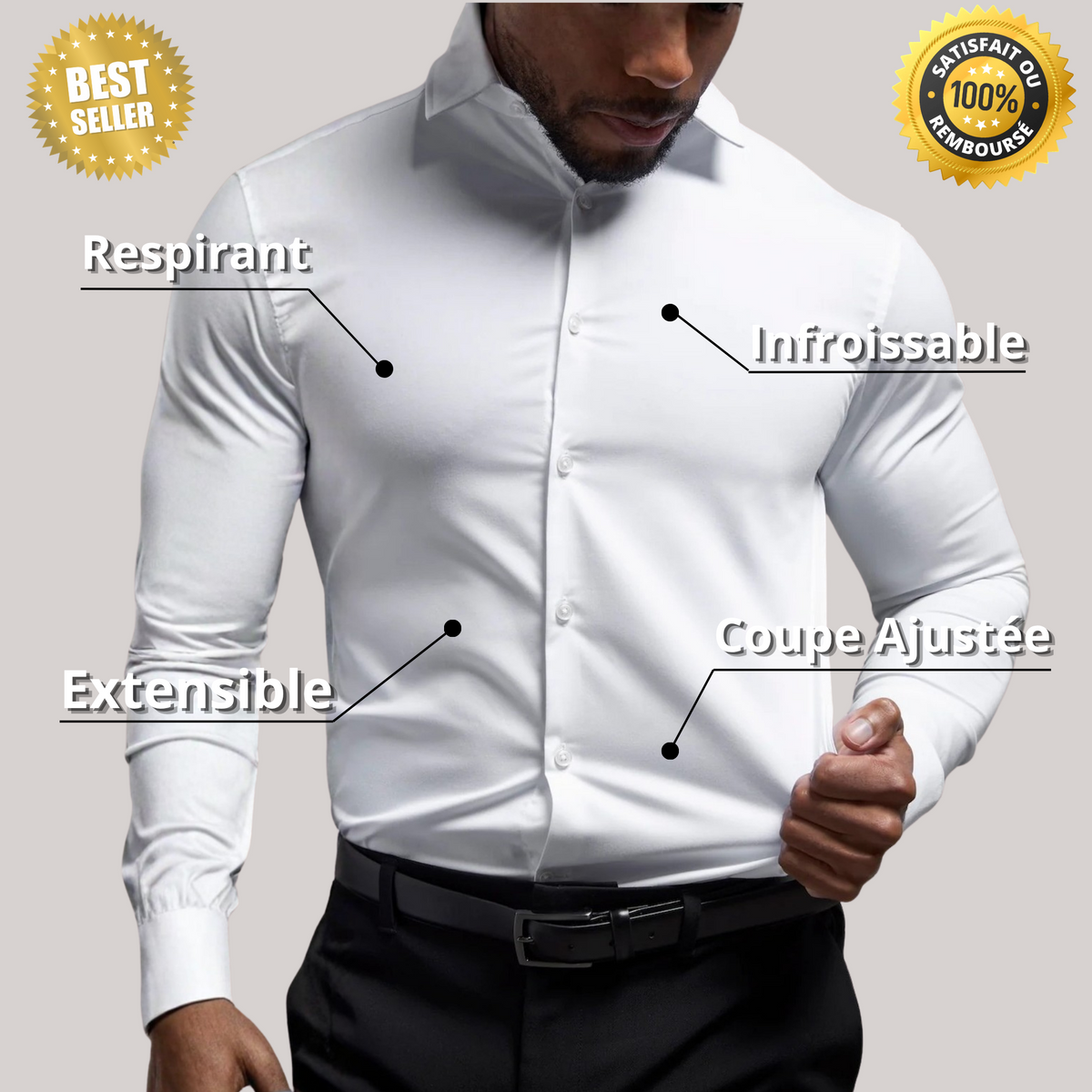 Julien | Chemise Élégante Infroissable