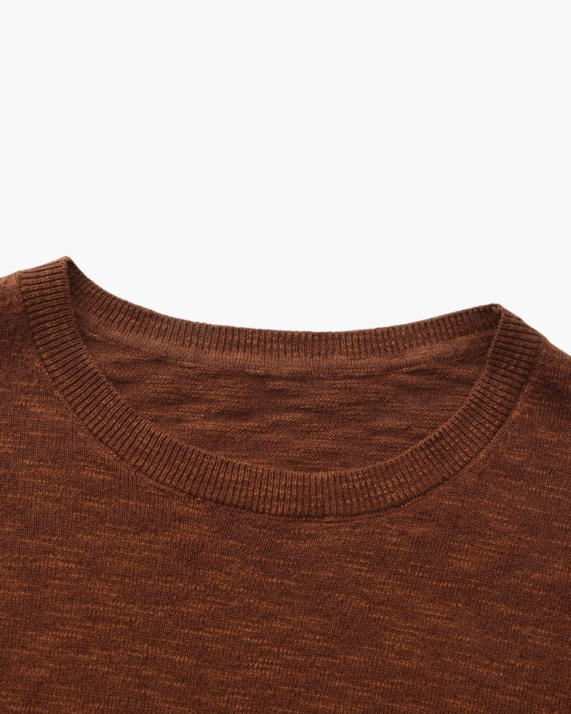 Maxence | Pull essentiel en coton et lin