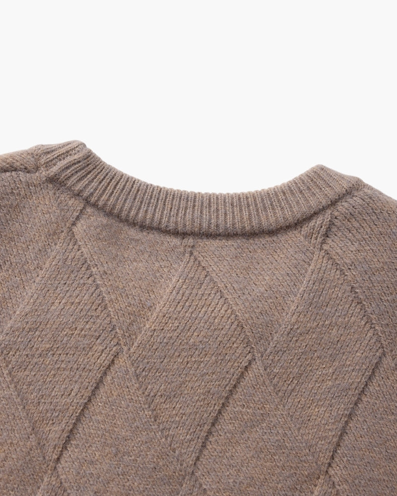 Florian | Pull en maille à motif losange