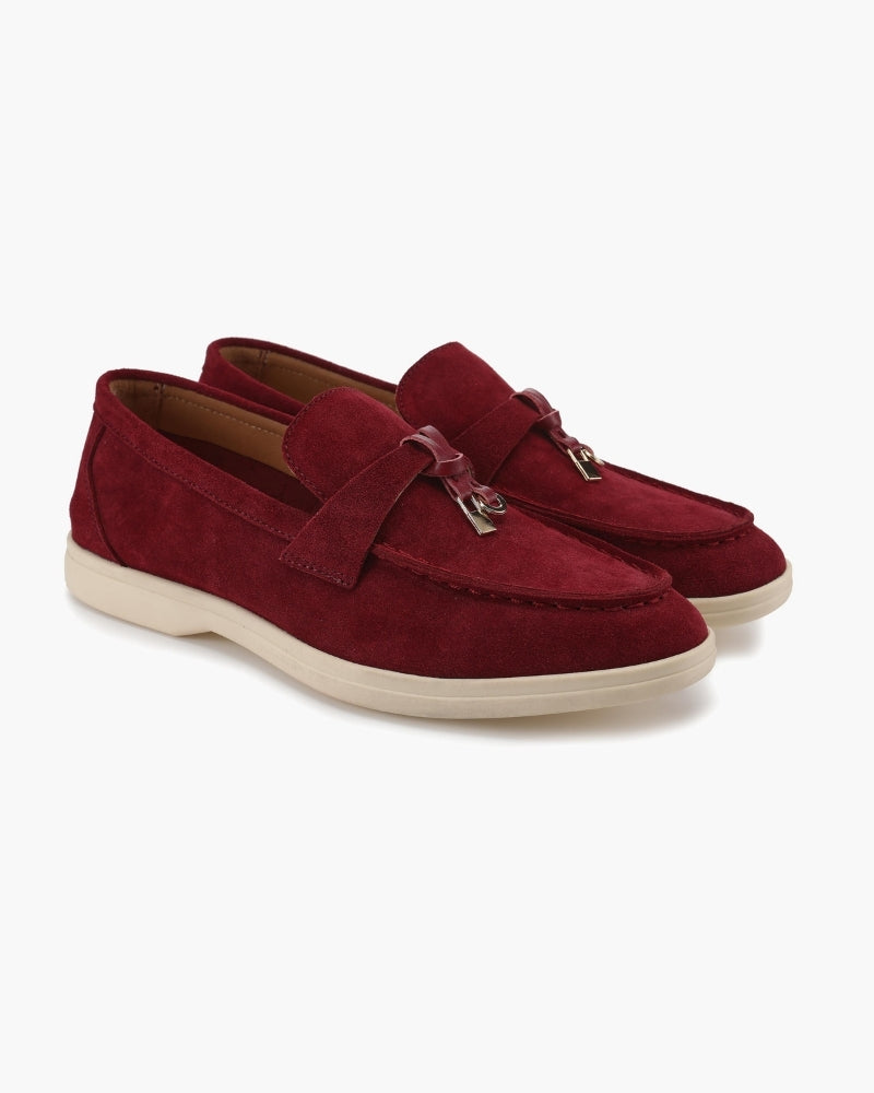 Adeline | Mocassins Élégants en Daim pour Femme