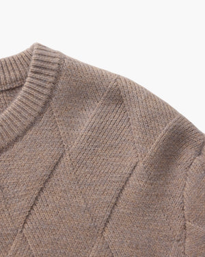 Florian | Pull en maille à motif losange