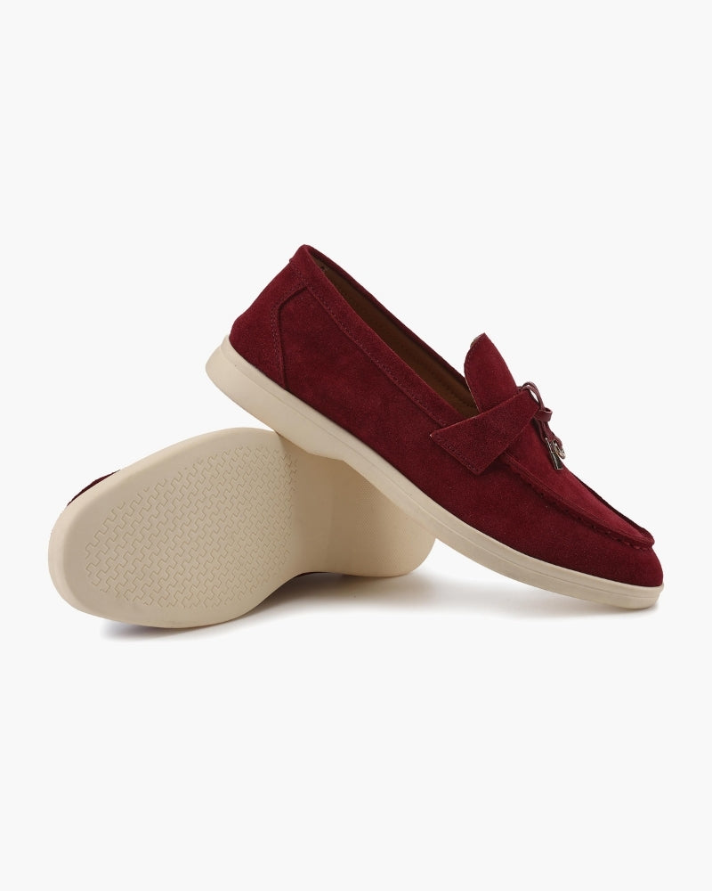 Adeline | Mocassins Élégants en Daim pour Femme
