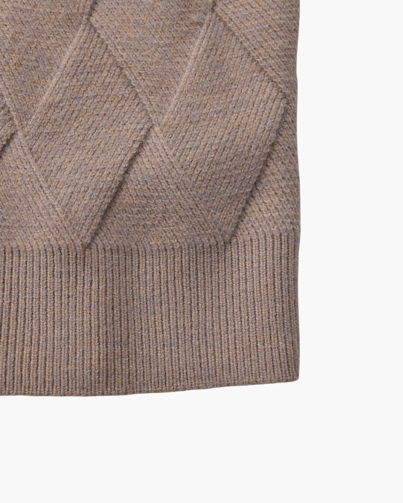 Florian | Pull en maille à motif losange