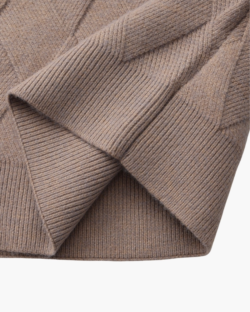 Florian | Pull en maille à motif losange