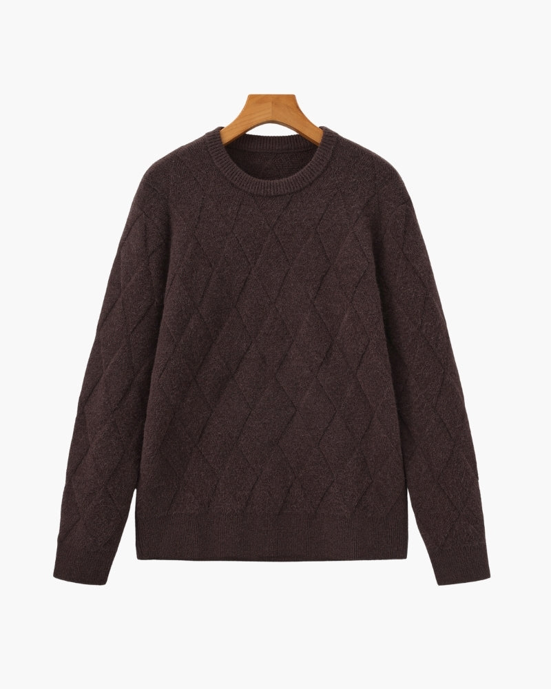 Florian | Pull en maille à motif losange