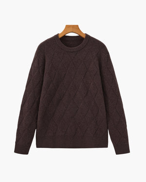 Florian | Pull en maille à motif losange