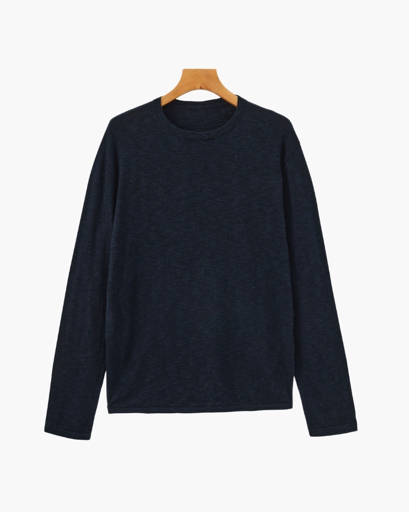 Maxence | Pull essentiel en coton et lin