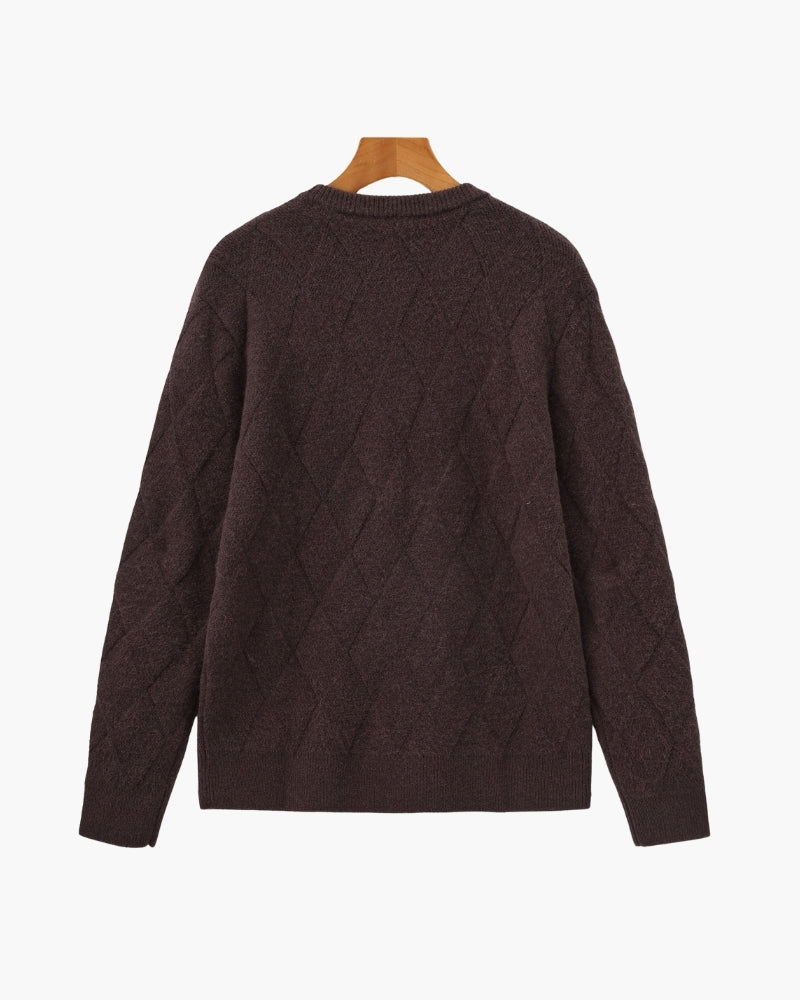 Florian | Pull en maille à motif losange