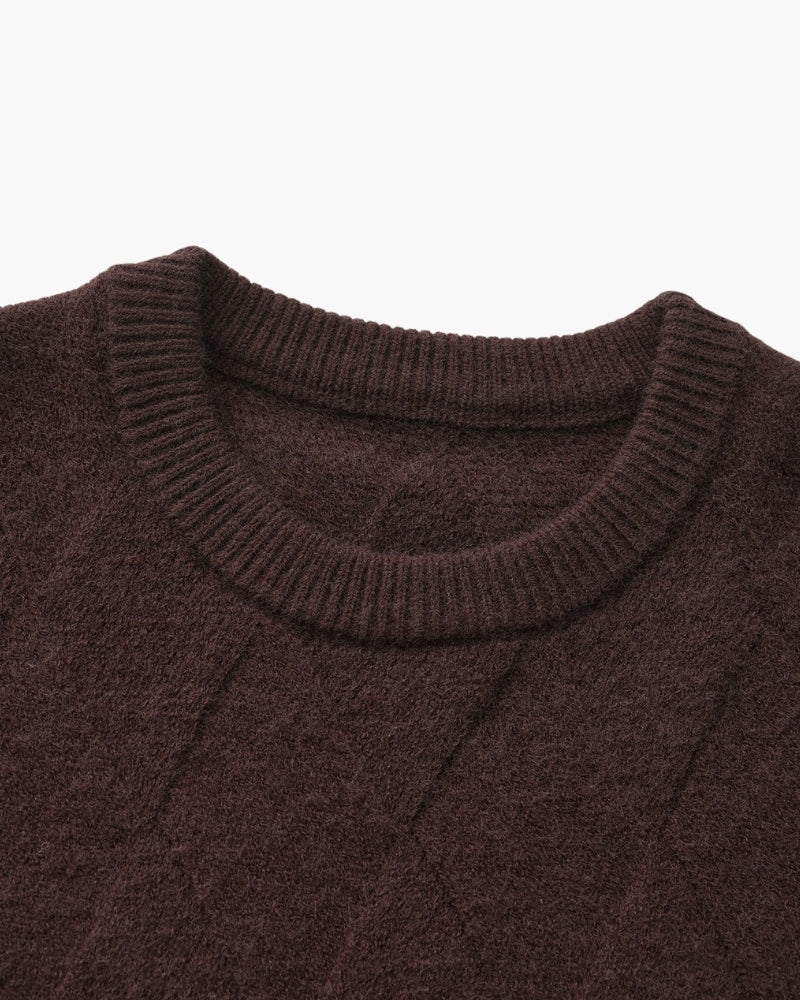 Florian | Pull en maille à motif losange