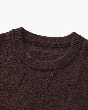 Florian | Pull en maille à motif losange
