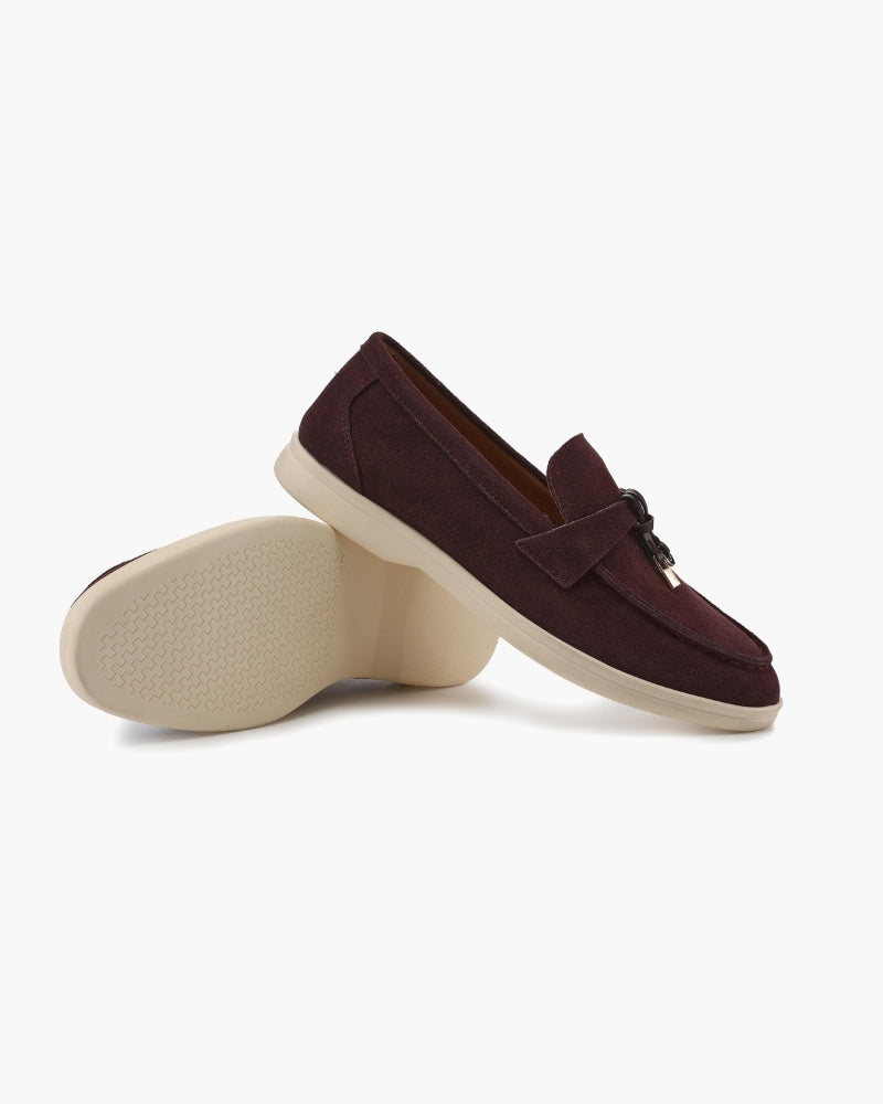 Adeline | Mocassins Élégants en Daim pour Femme