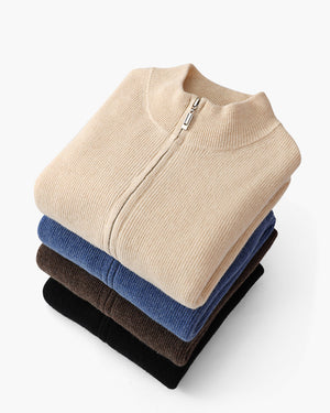 Alban | Gilet zippé 100 % cachemire