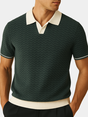 Benoît | Polo-Shirt en Tissu Riccio