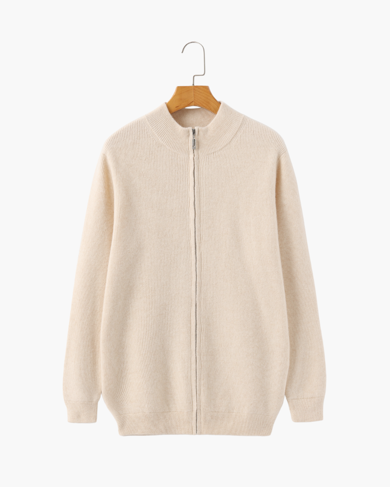 Alban | Gilet zippé 100 % cachemire