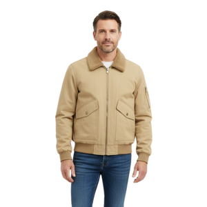 Marceau | Blouson bomber en coton doublé polaire