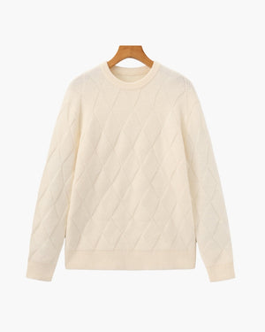 Florian | Pull en maille à motif losange