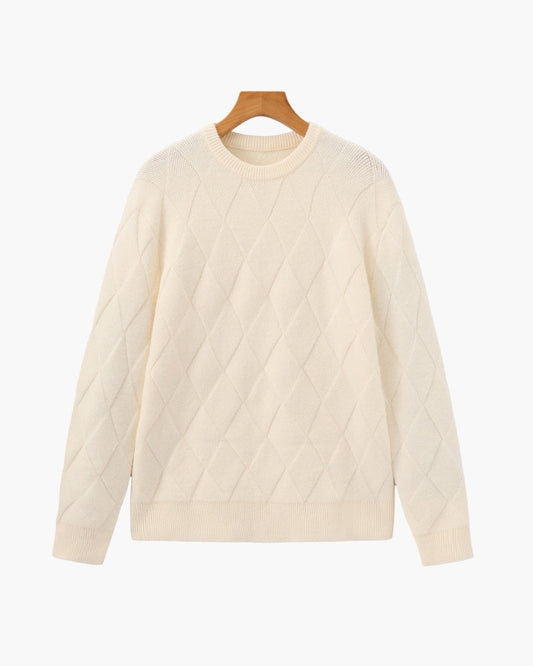 Florian | Pull en maille à motif losange