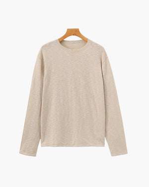 Maxence | Pull essentiel en coton et lin