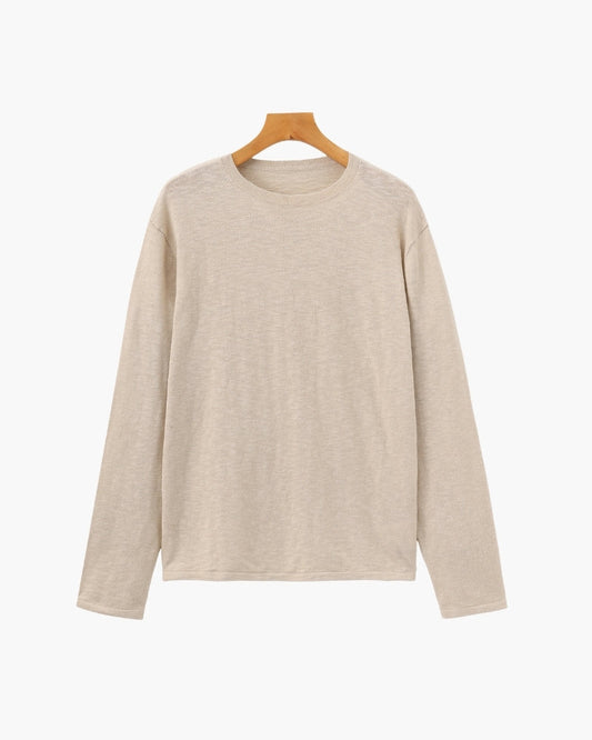Maxence | Pull essentiel en coton et lin