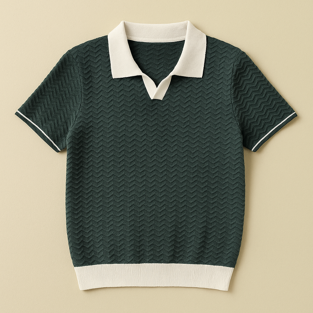 Benoît | Polo-Shirt en Tissu Riccio