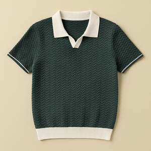 Benoît | Polo-Shirt en Tissu Riccio