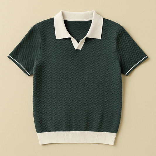 Benoît | Polo-Shirt en Tissu Riccio