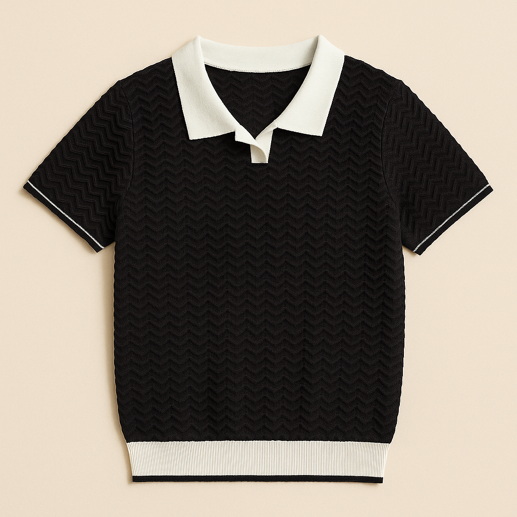 Benoît | Polo-Shirt en Tissu Riccio