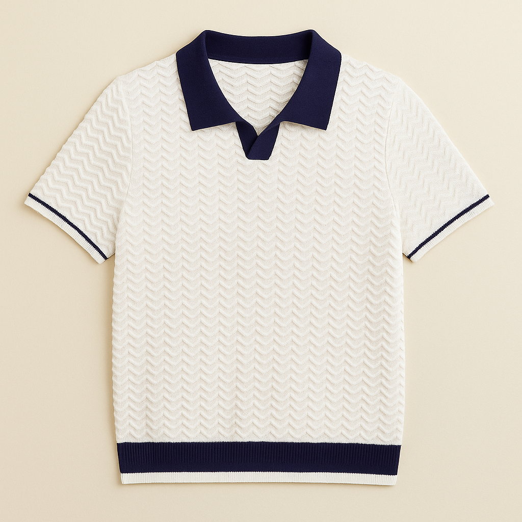Benoît | Polo-Shirt en Tissu Riccio