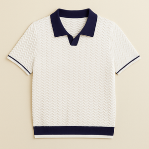 Benoît | Polo-Shirt en Tissu Riccio