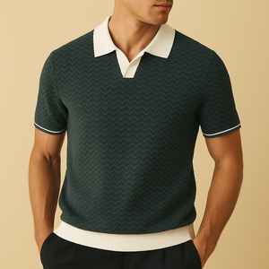 Benoît | Polo-Shirt en Tissu Riccio