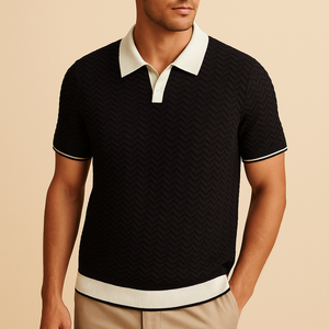 Benoît | Polo-Shirt en Tissu Riccio