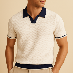 Benoît | Polo-Shirt en Tissu Riccio