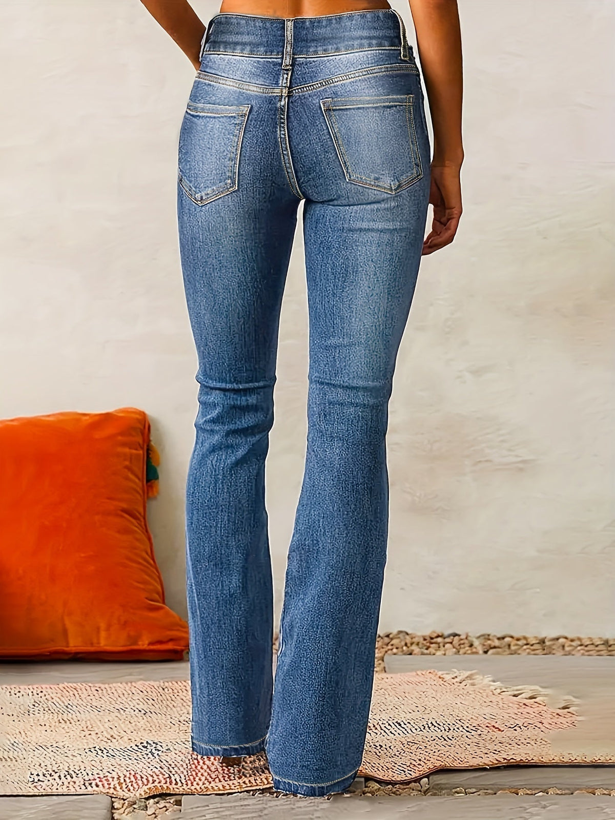 Louise | Jean Évasé Taille Haute Stretch