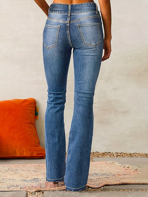 Louise | Jean Évasé Taille Haute Stretch