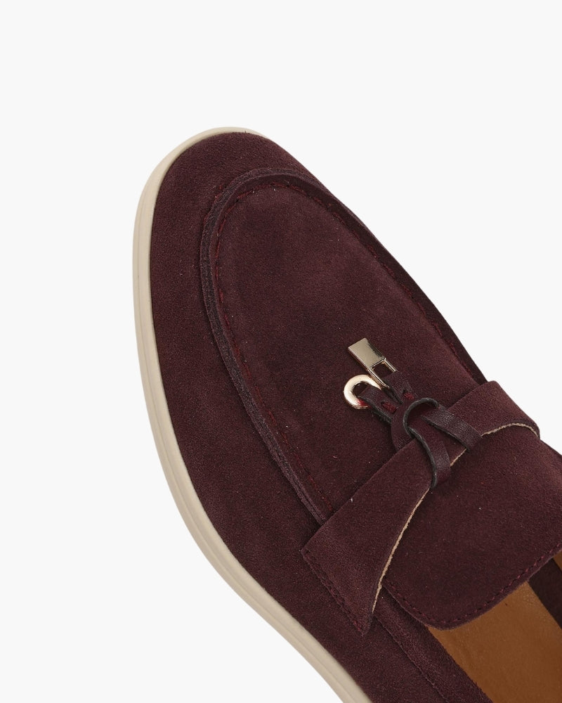 Adeline | Mocassins Élégants en Daim pour Femme