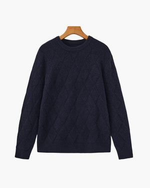 Florian | Pull en maille à motif losange