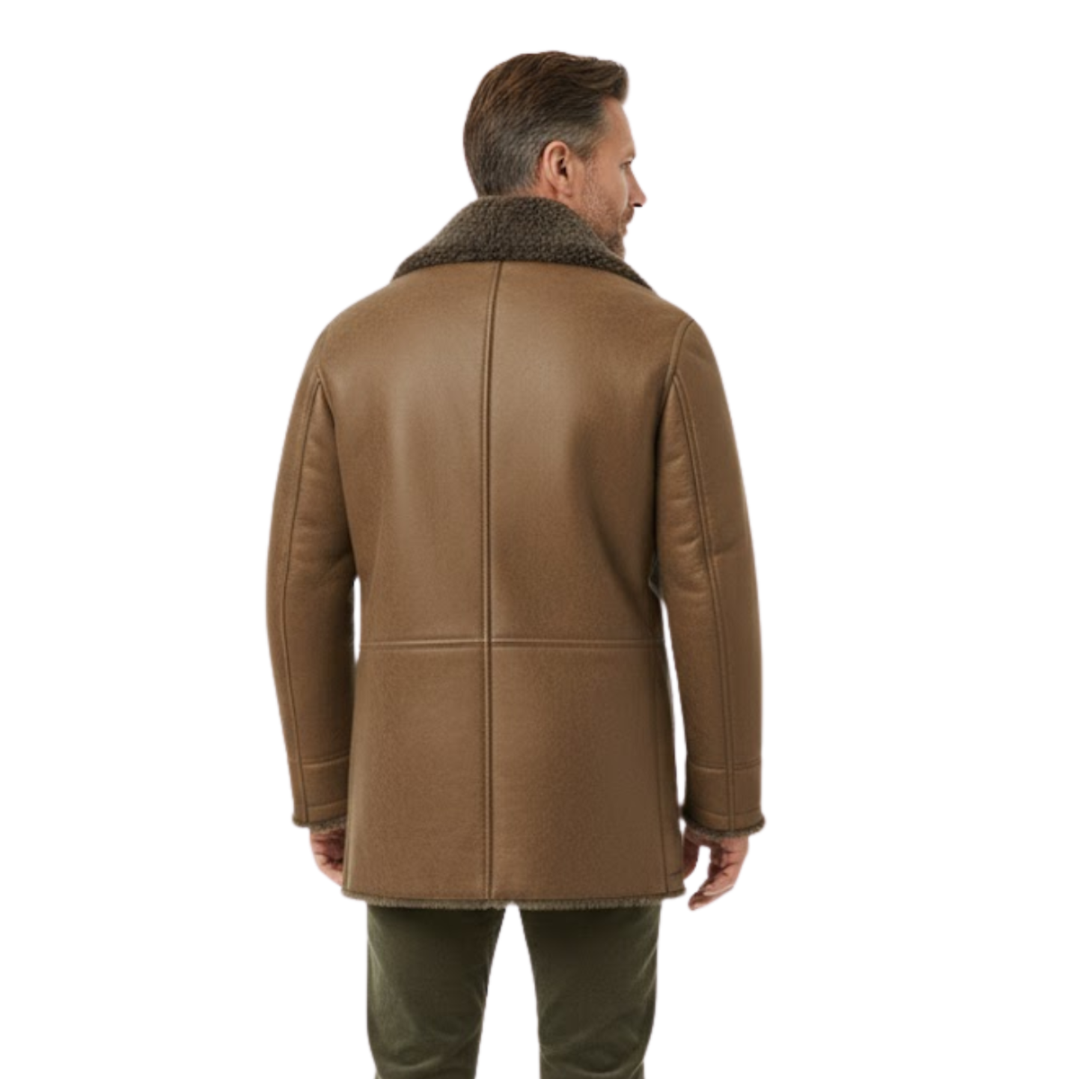 Lazare | Manteau long doublé effet fourrure