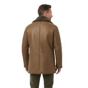 Lazare | Manteau long doublé effet fourrure