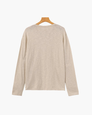 Maxence | Pull essentiel en coton et lin