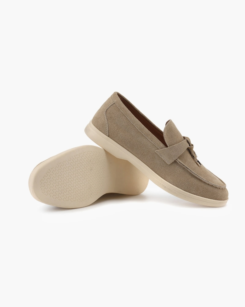 Adeline | Mocassins Élégants en Daim pour Femme