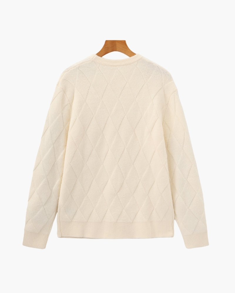 Florian | Pull en maille à motif losange