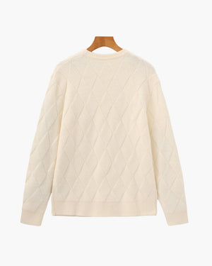 Florian | Pull en maille à motif losange