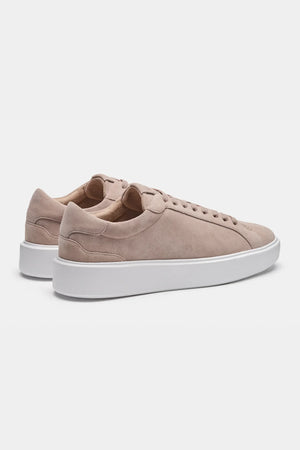 Cédric | Baskets en Daim Beige au Confort Luxueux pour Homme