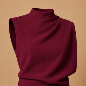 Émeline | Combinaison Femme à Col Haut et Jambes Larges